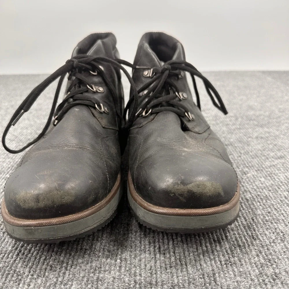 Merrell Black Leather Hiking Mid Boots Select Grip Size 13 J23681 Gorpcore
